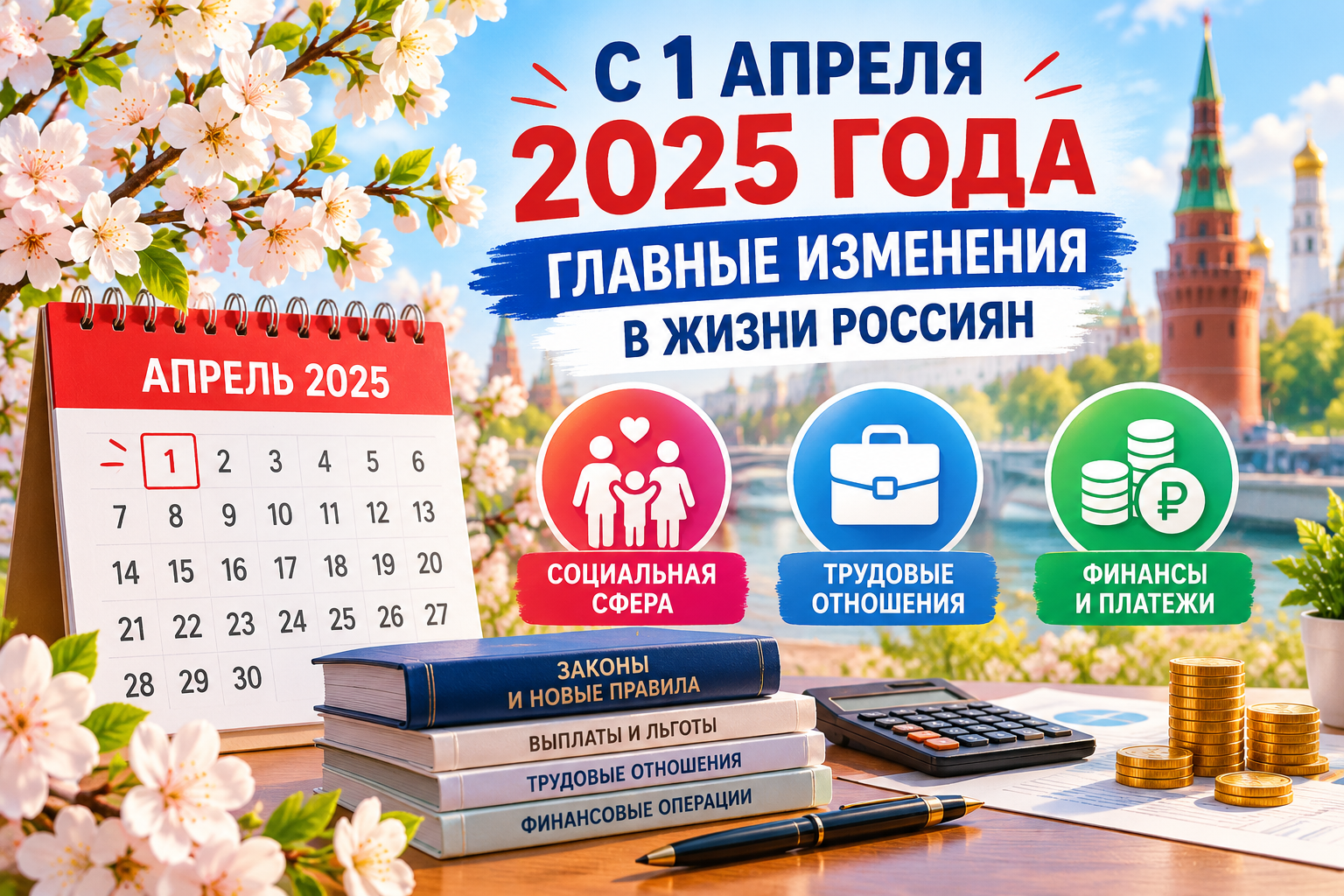 С 1 апреля: как изменится жизнь россиян