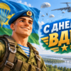 Анимированная открытка "С ДНЕМ ВДВ!"
