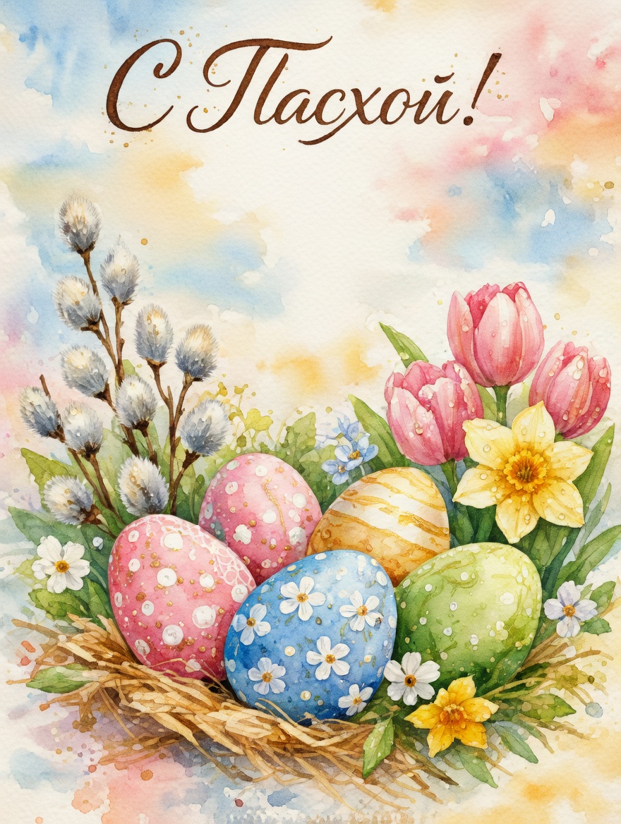Открытки с Пасхой