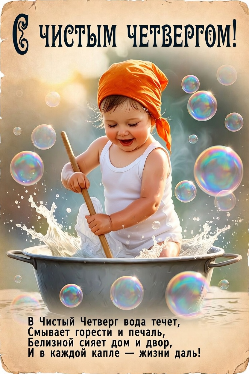 С Чистым четвергом! Красочные открытки, чтобы поздравить родных со светлым праздником
