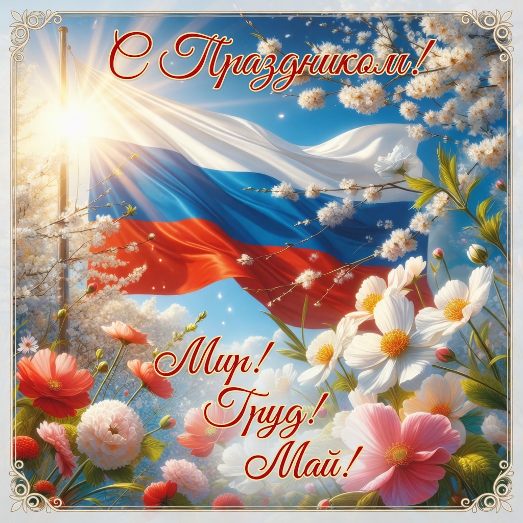 Открытки с 1 Мая 2026: красивые картинки и поздравления на Праздник Весны и Труда