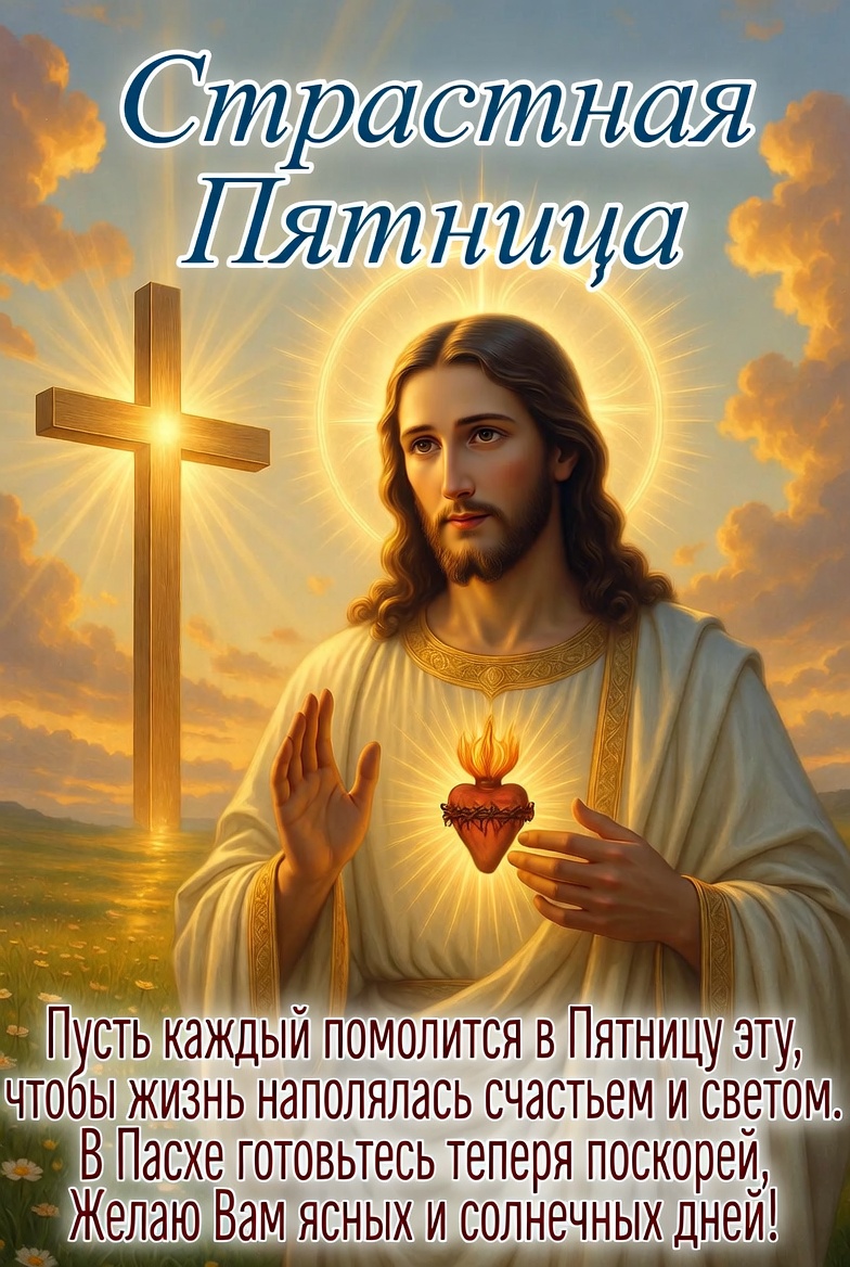Со Страстной пятницей: лучшие открытки, картинки с надписями